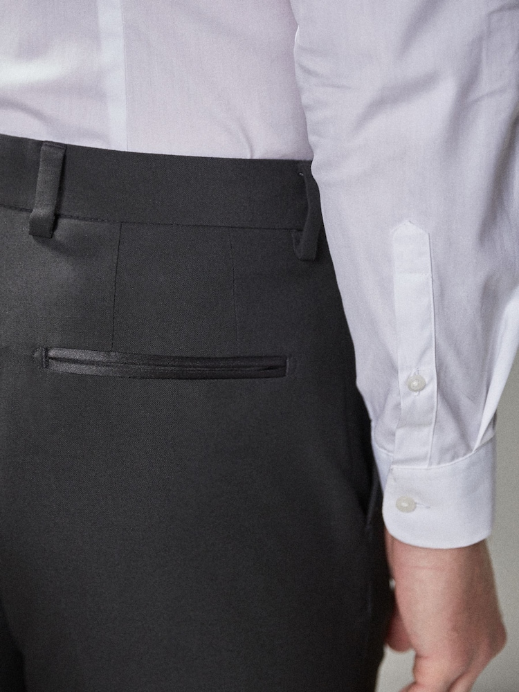 Zwart - Strakke Pasvorm - Pantalon in smokingstijl - Image 5 of 10