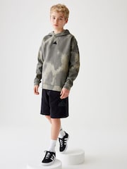 adidas Charcoal Grey Kids Sportswear Future Icons All-Over Print Hoodie - Image 1 of 7