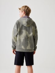 adidas Charcoal Grey Kids Sportswear Future Icons All-Over Print Hoodie - Image 2 of 7