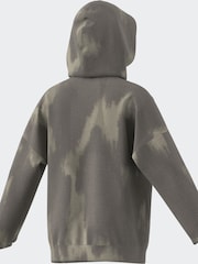 adidas Charcoal Grey Kids Sportswear Future Icons All-Over Print Hoodie - Image 7 of 7