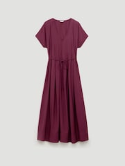 Hush Red Bronte Pleated Air Flow Midi Dress - Image 5 of 5