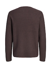 JACK & JONES Strukturierter Strickpullover - Bild 10 von 10