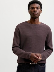 JACK & JONES Strukturierter Strickpullover - Bild 6 von 10