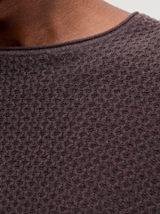 JACK & JONES Strukturierter Strickpullover - Bild 8 von 10