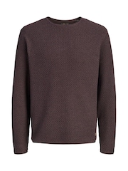 JACK & JONES Strukturierter Strickpullover - Bild 9 von 10