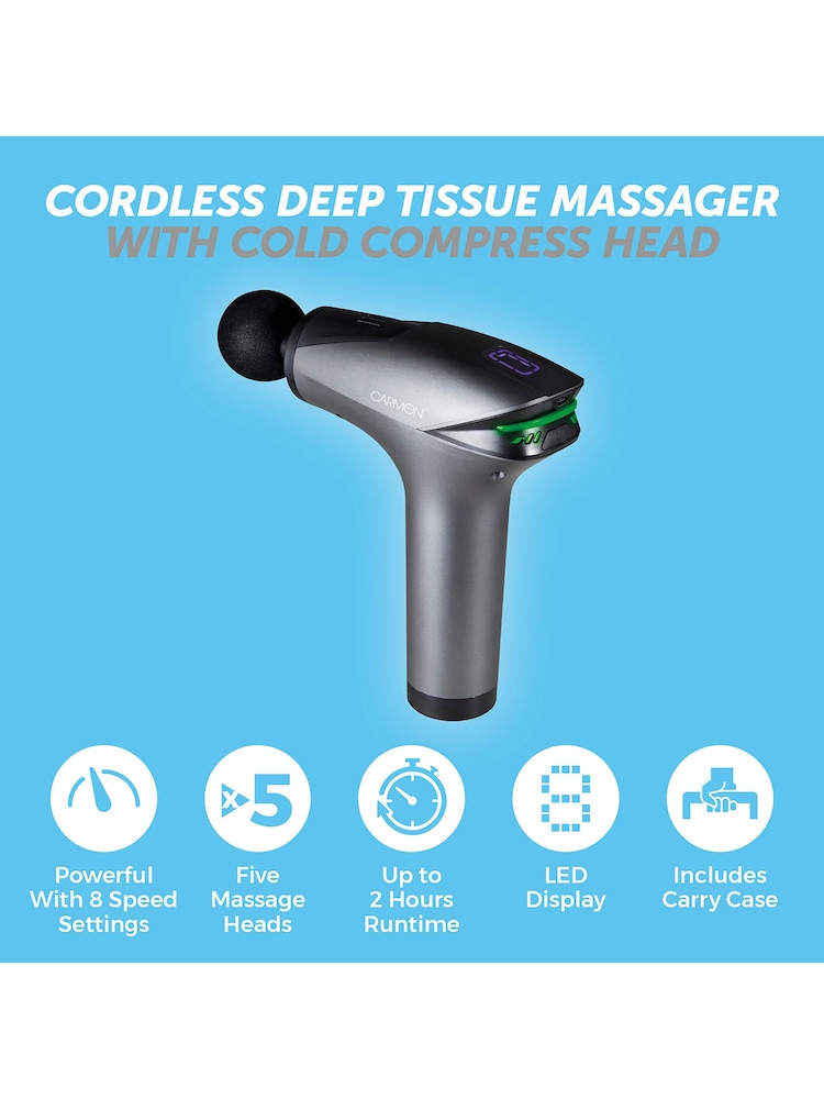 Carmen Black Percussion Massage Gun - Image 8 of 8