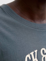 JACK & JONES Blue Logo Regular Fit T-Shirt - Image 2 of 6