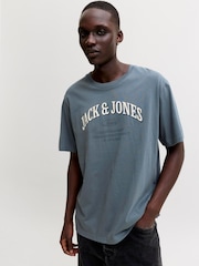 JACK & JONES Blue Logo Regular Fit T-Shirt - Image 5 of 6