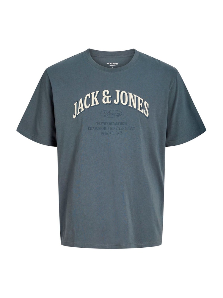 JACK & JONES Blue Logo Regular Fit T-Shirt - Image 6 of 6