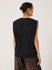 Hush Black Baila Cotton Sleeveless Tank - Image 3 of 5