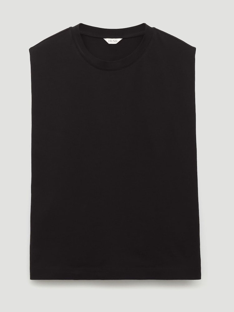 Hush Black Baila Cotton Sleeveless Tank - Image 5 of 5
