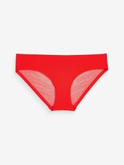 Red Brazilian Bonded Mesh No VPL Knickers - Image 5 of 6