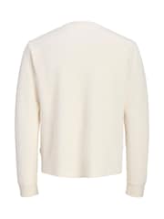 JACK & JONES Oversized Waffle Long Sleeve Henley T-Shirt - Imagem 9 de 9