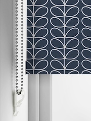 Orla Kiely Blue Linear Stem Made to Measure Roller Blinds - Image 4 of 5