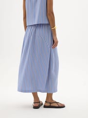 Hush Red Liddie Air Flow Barrel Midi Skirt - Image 3 of 5
