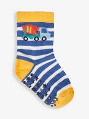 JoJo Maman Bébé Cobalt Boys' 3-Pack Transport Socks - Image 2 of 4