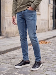JACK & JONES Blue Tint Glenn Slim Fit Jeans - Image 1 of 8