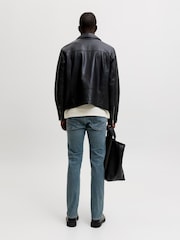 JACK & JONES Blue Tint Glenn Slim Fit Jeans - Image 4 of 8
