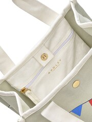 Radley Small Blue The Coronation Open Top Grab Bag - Image 4 of 4