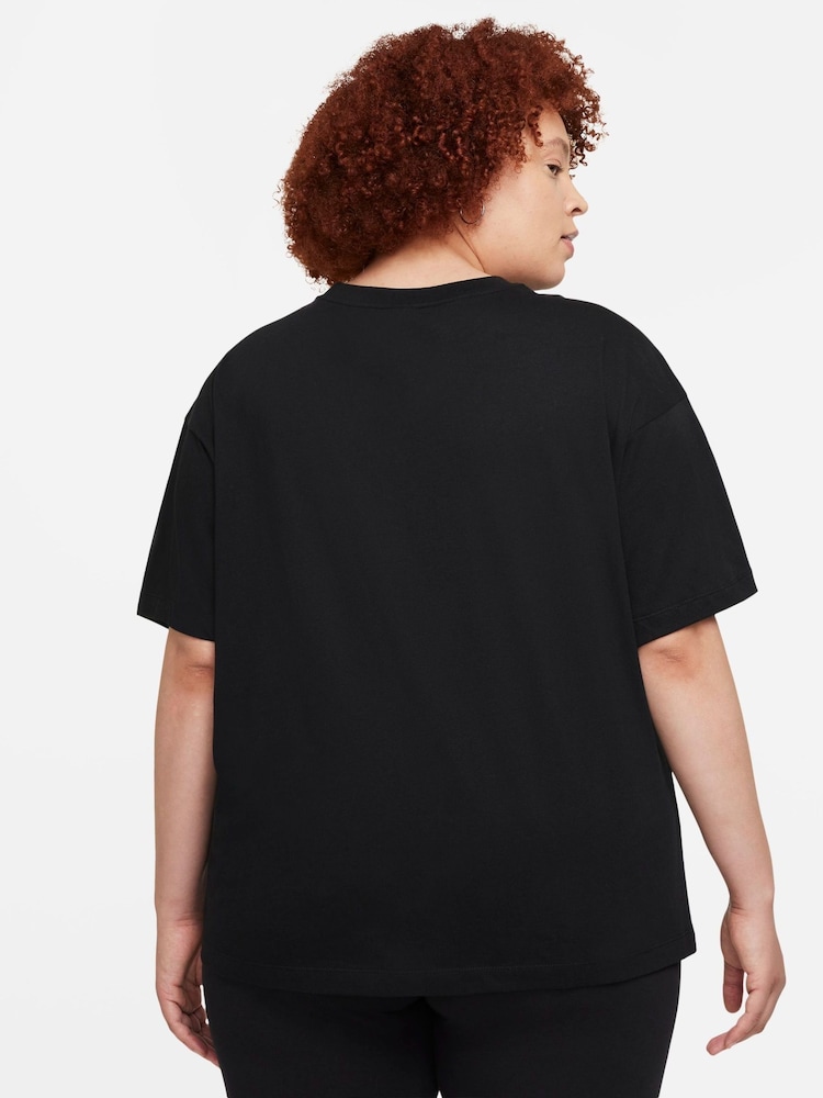 Schwarz - Nike Essential Oversized-T-Shirt - Bild 2 von 4