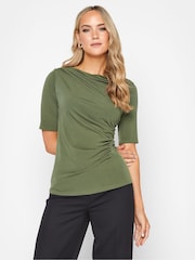 Long Tall Sally Drapiertes, langärmeliges Oberteil - Bild 1 von 4