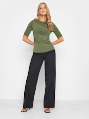Long Tall Sally Drapiertes, langärmeliges Oberteil - Bild 3 von 4