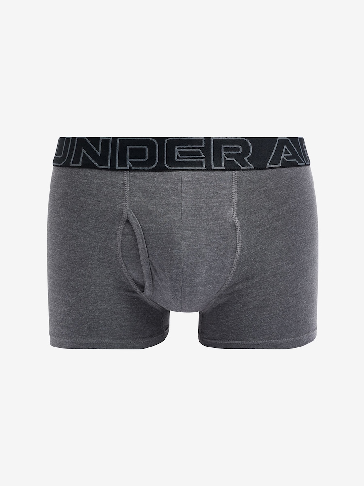 Under Armour Black Ground 100% Cotton Performance Boxers 3 Pack - Image 2 of 6