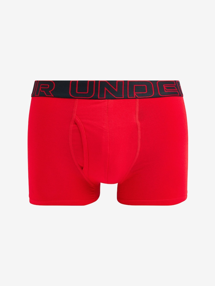Under Armour Black Ground 100% Cotton Performance Boxers 3 Pack - Image 3 of 6