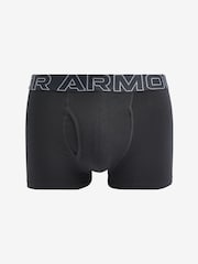 Under Armour Black Ground 100% Cotton Performance Boxers 3 Pack - Image 4 of 6