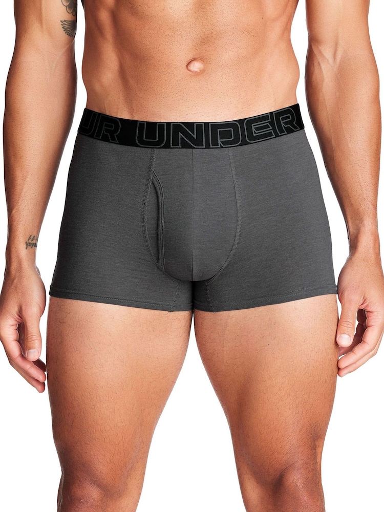 Under Armour Black Ground 100% Cotton Performance Boxers 3 Pack - Image 5 of 6