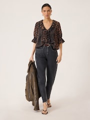 Hush Black Bronnie Tapered Leg Jeans - Image 2 of 5
