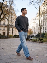 JACK & JONES Grey Textured Crew Neck Knitted Jumper - Image 2 of 3