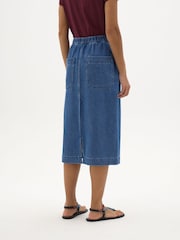 Hush Blue Bridget Denim Supersoft Skirt - Image 3 of 5