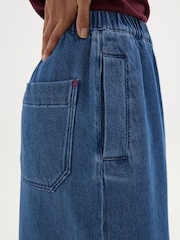 Hush Blue Bridget Denim Supersoft Skirt - Image 4 of 5