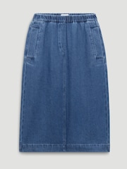 Hush Blue Bridget Denim Supersoft Skirt - Image 5 of 5