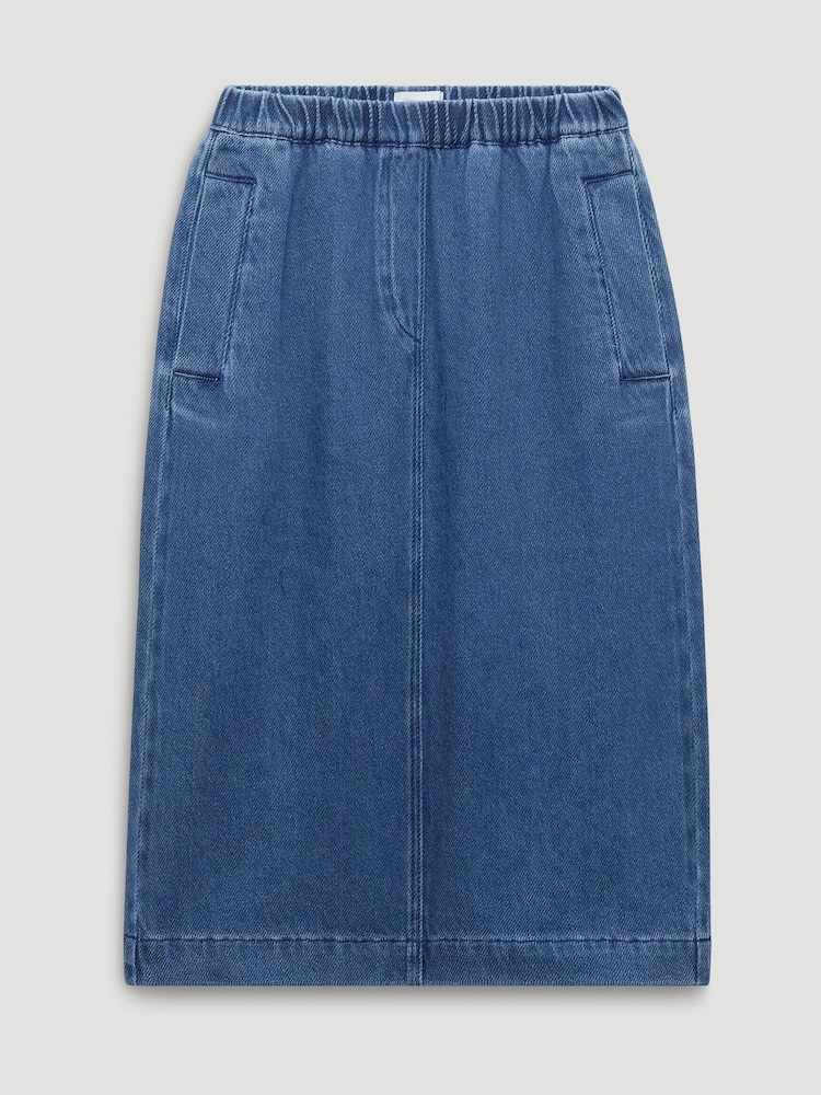 Hush Blue Bridget Denim Supersoft Skirt - Image 5 of 5 Hush Blue Bridget Denim Supersoft Skirt - Image 5 of 5