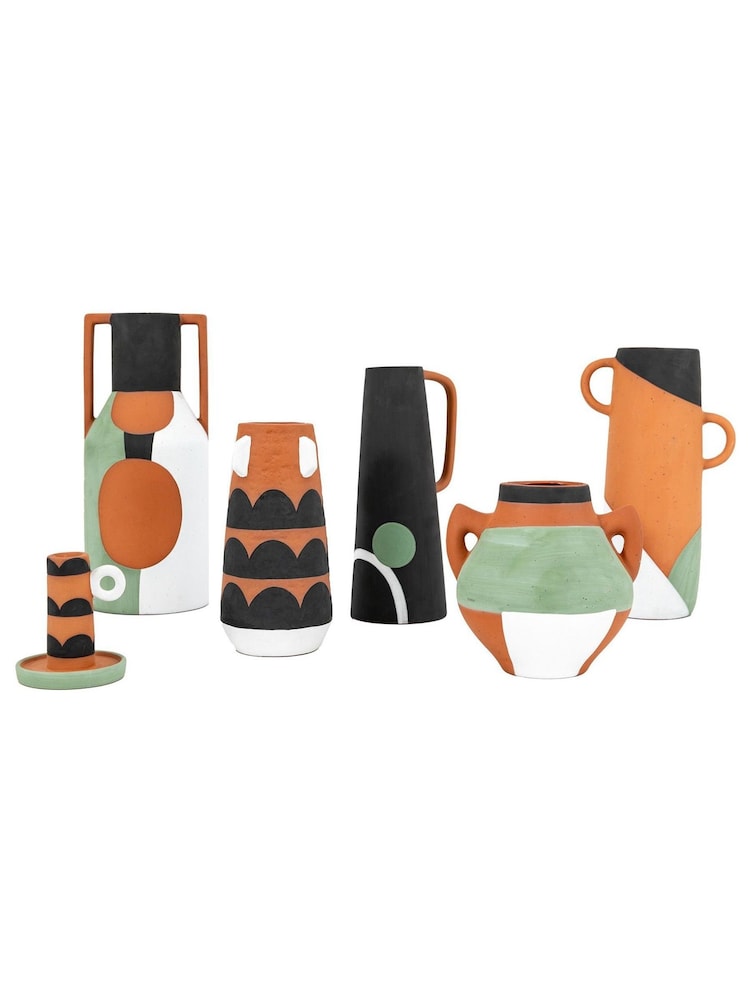 Gallery Home Brown Terracotta Quincy Small Vase - Image 1 of 6 Gallery Home Brown Terracotta Quincy Small Vase - Image 1 of 6