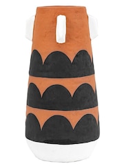 Gallery Home Brown Terracotta Quincy Small Vase - Image 3 of 6