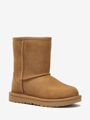 UGG Chestnut Brown Kids Classic Short Boots - Image 2 of 4