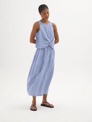 Hush Blue Stripe Maggie Twist Front Top - Image 2 of 6
