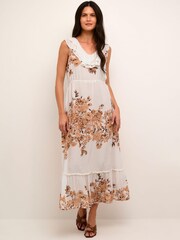 Cream Yellow Cyrina Maxi Sleeveless Dress - Image 1 of 1