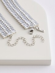 Silver Tone Sparkle Baguette Body Chain - Image 5 of 5