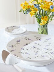 Portmeirion Lavandula Footed Cake Stand - Image 1 of 6