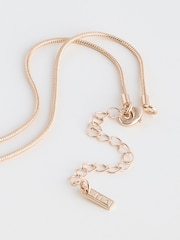 Gold Tone Real Pearl Pendant Necklace Made With Recycled Brass - Image 6 of 6