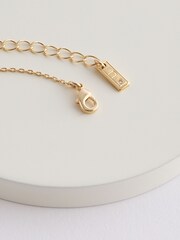 Gold Tone Cactus Necklace Made With Recycled Brass and Steel - Image 4 of 5