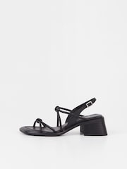 Vagabond Ines Knot Black Sandals - Image 1 of 3