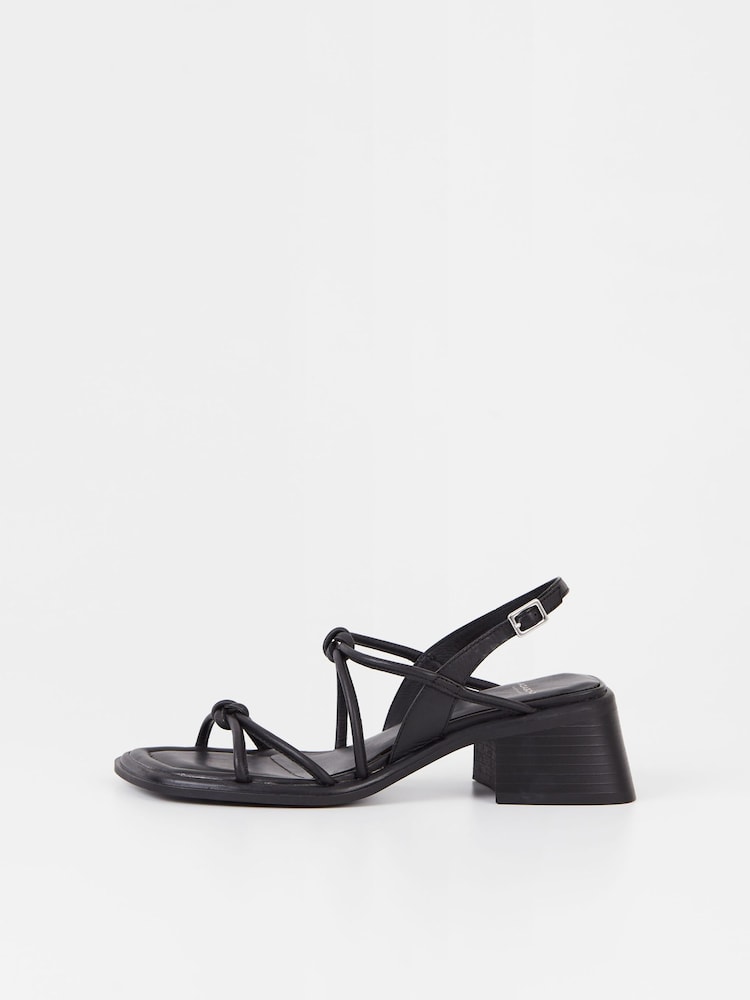 Vagabond Ines Knot Black Sandals - Image 1 of 3