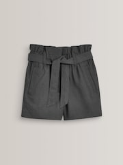 Grey School Paperbag Shorts (3-16yrs) - Image 4 of 8