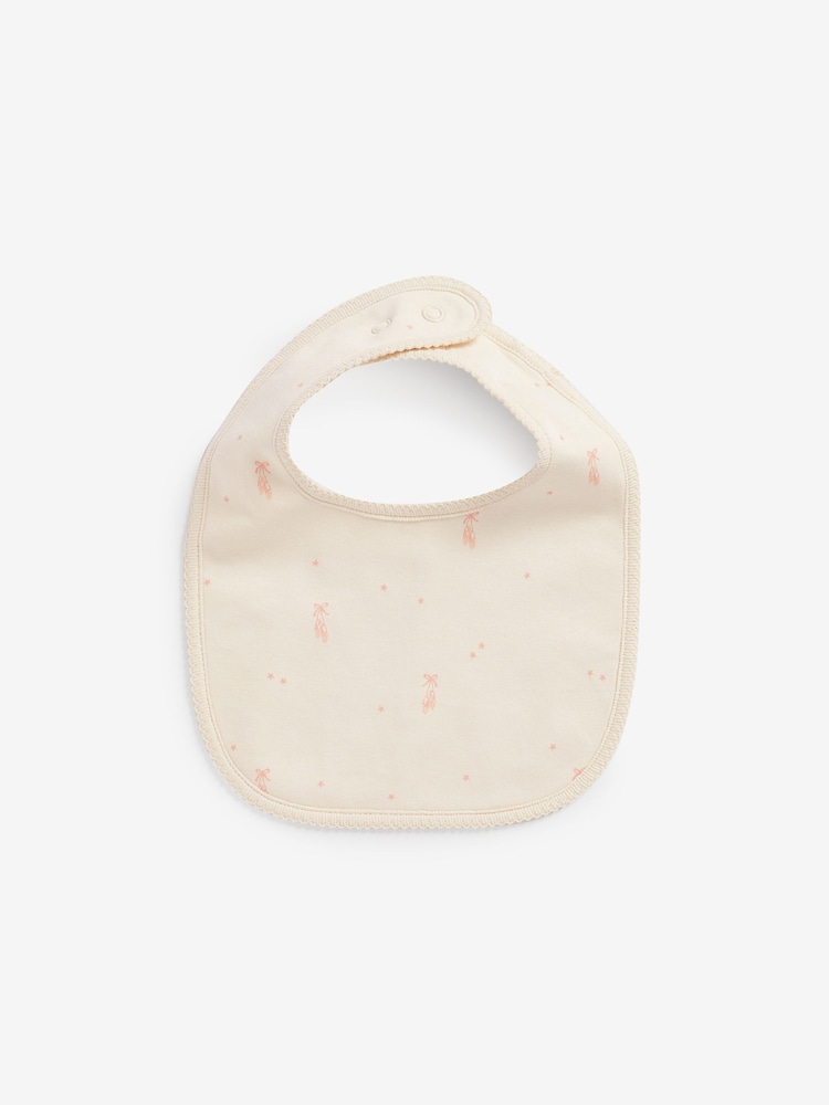 Cream Ballet Baby Bibs 2 Pack - Image 2 of 3