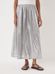Hush Silver Shirred Waistband Jersey Skirt - Image 1 of 5